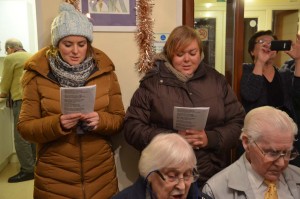 Singing indoors at Fegan's Court